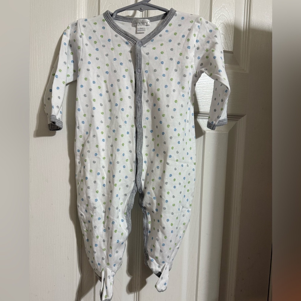New Kissy Kissy Polka Dot Footed Sleeper